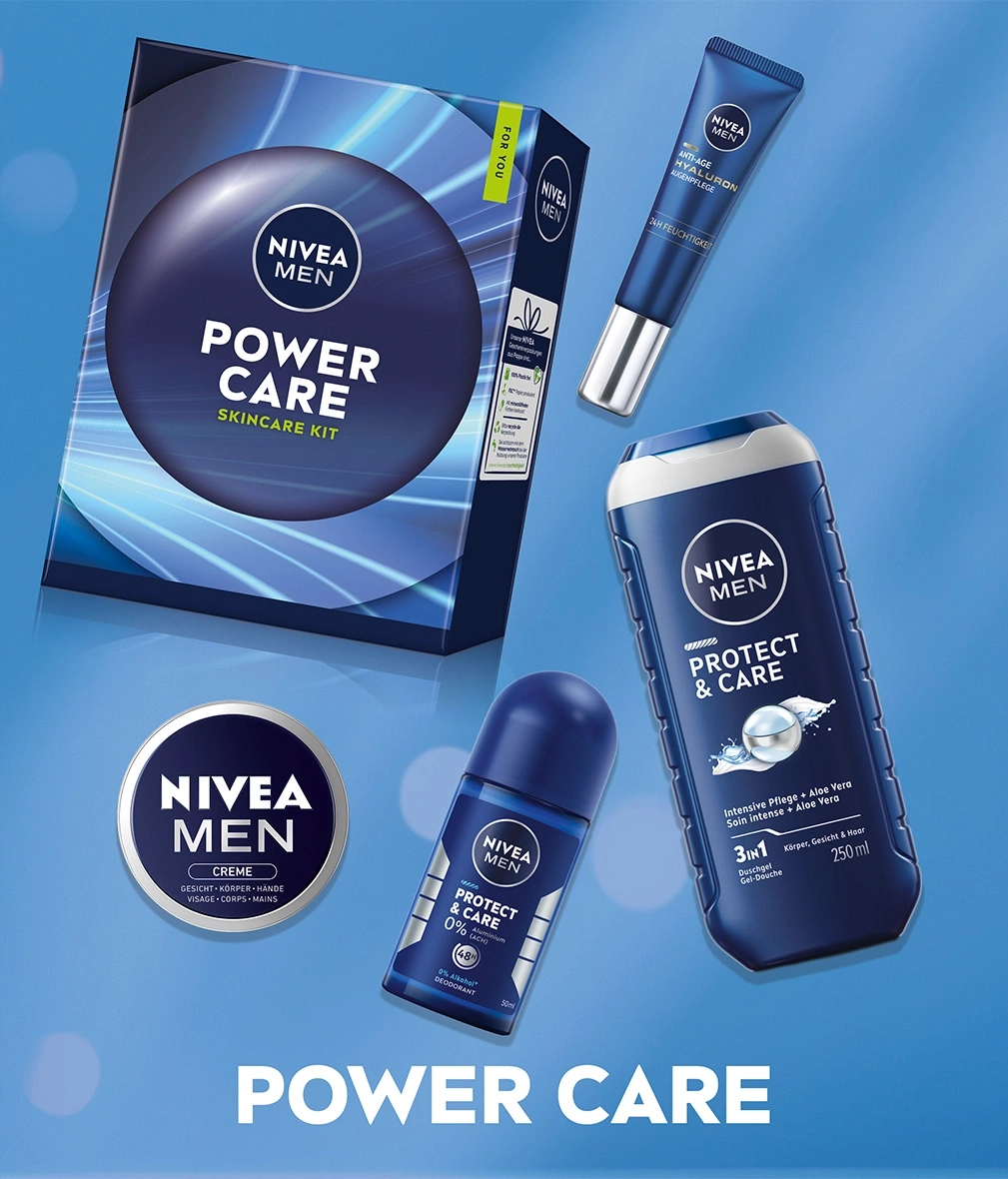 Nivea Men Power Care Geschenkset mit Hautpflegeprodukten für Männer