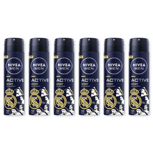 NIVEA MEN Deodorant Active Sport Limited Edition Deo Spray 6 x 150 ml