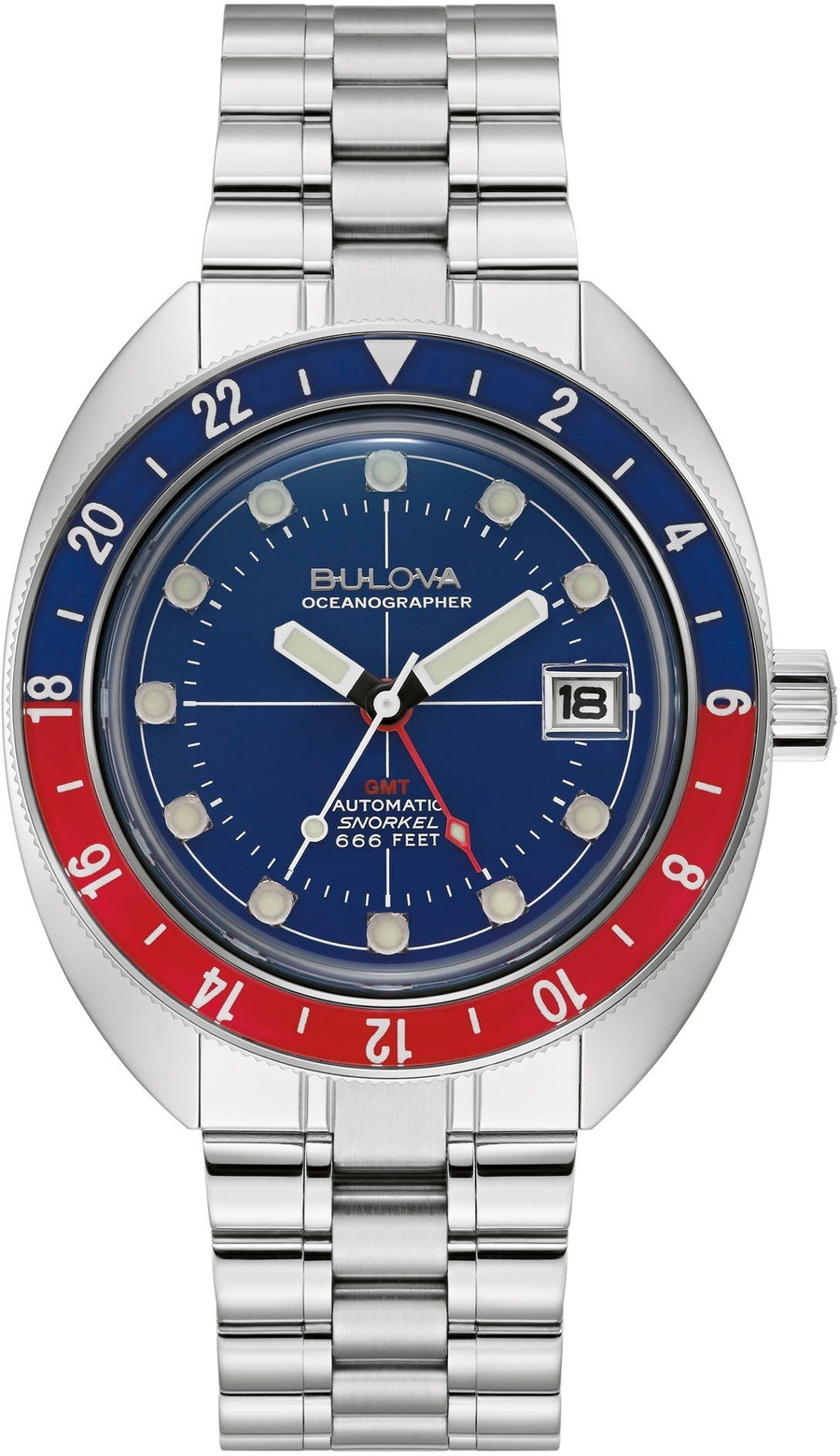 BULOVA 96B405 Armbanduhr Automatikuhr 41 mm Edelstahl Saphirglas B-Ware
