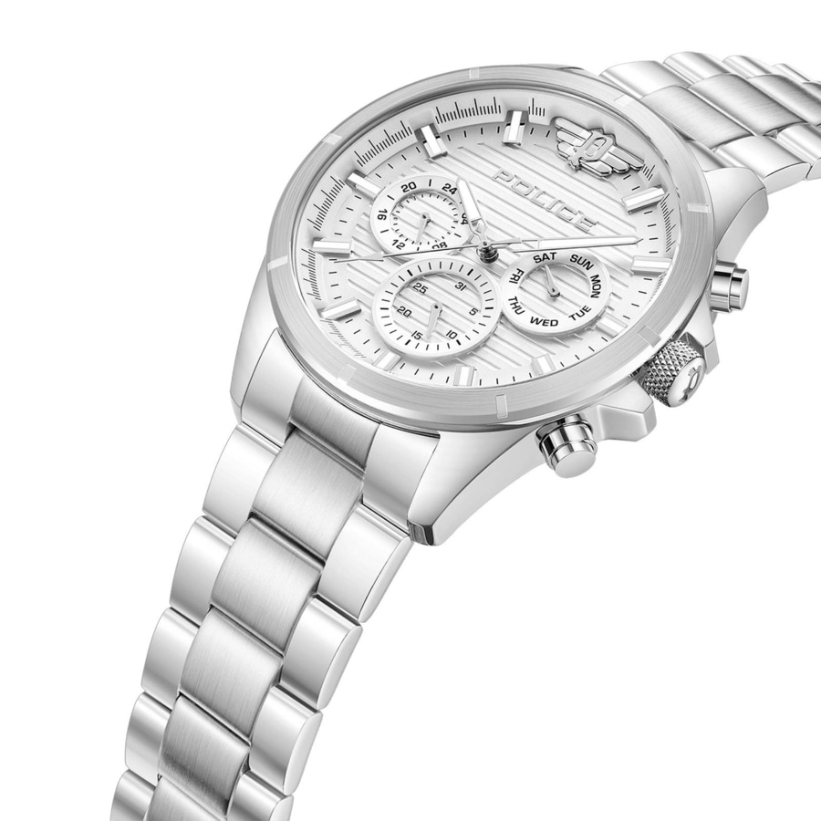 POLICE Multifunktionsuhr MALAWI PEWJK2227805 Herrenuhr Edelstahlarmband