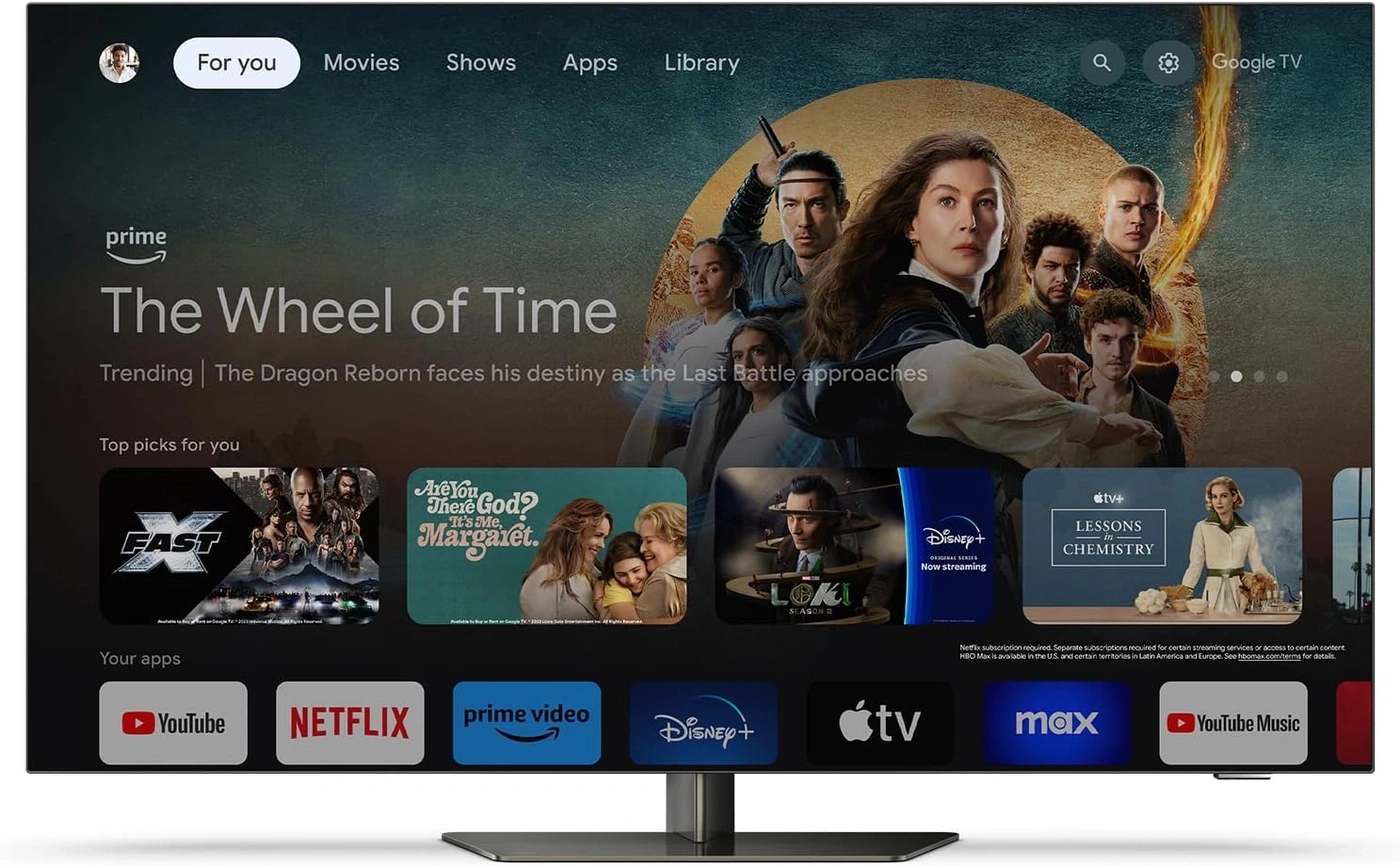 PHILIPS OLED Ambilight Fernseher 77 Zoll 4K UHD Smart TV bis 144 Hz 77OLED809/12
