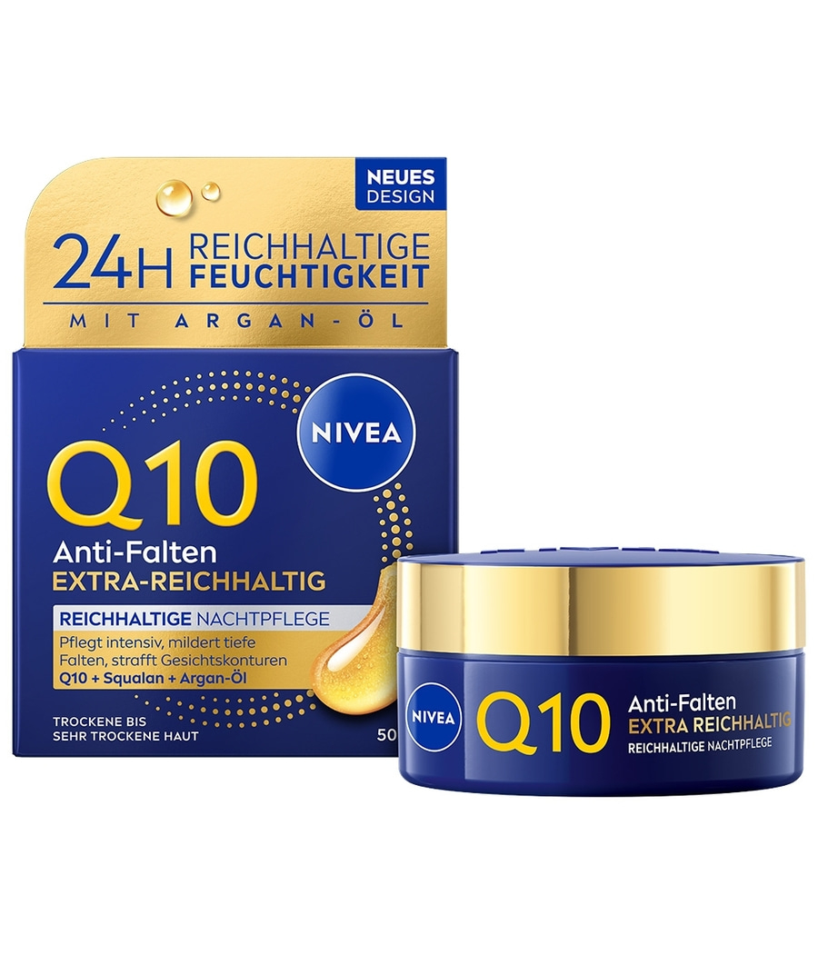 NIVEA Q10 Anti-Falten Power Reichhaltige Nachtpflege 50ml