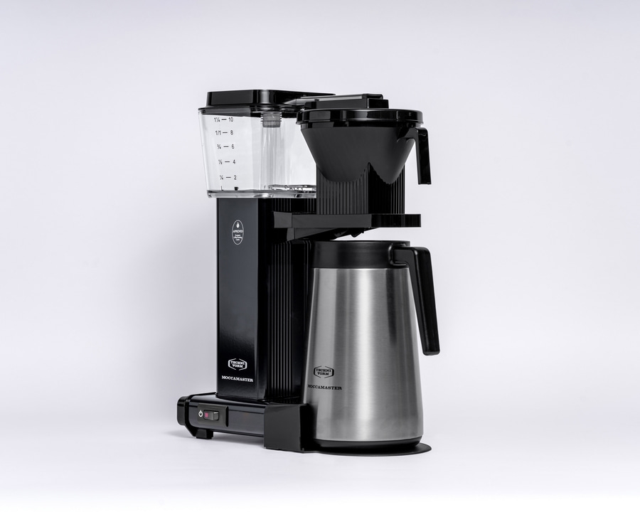 MOCCAMASTER Thermo Filterkaffeemaschine KBGT 741 Black Thermoskanne schwarz NEU