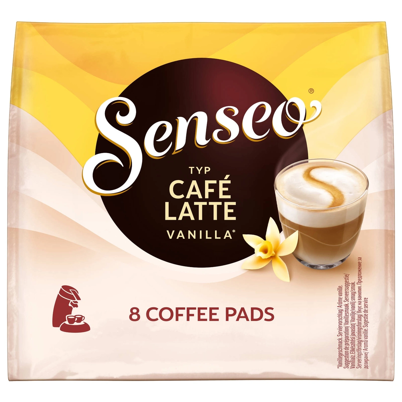 SENSEO Pads Typ Café Latte Vanilla Senseopads 80 Getränke Kaffeepads