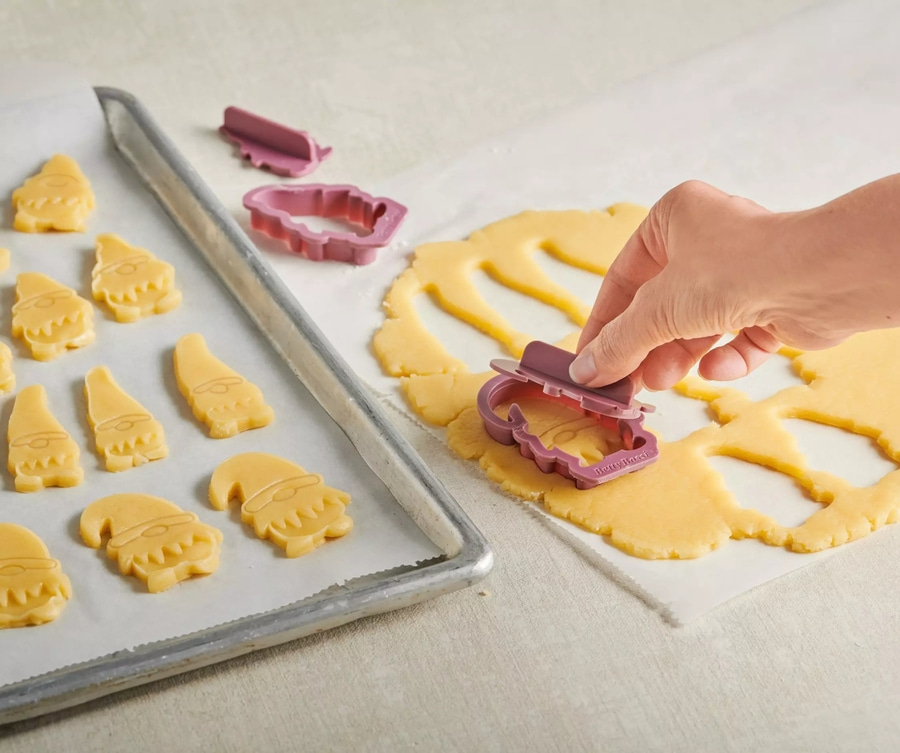 Betty Bossi Guetzli-Ausstecher Wichtel 6–7 cm – 3er-Set Kekse Plätzchenform Gnom