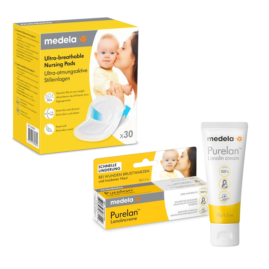 Medela Produkte: Stillen, Brustwarzencreme, Stilleinlagen, Baby, Mutter, Pflege, Gesundheit, natürlich