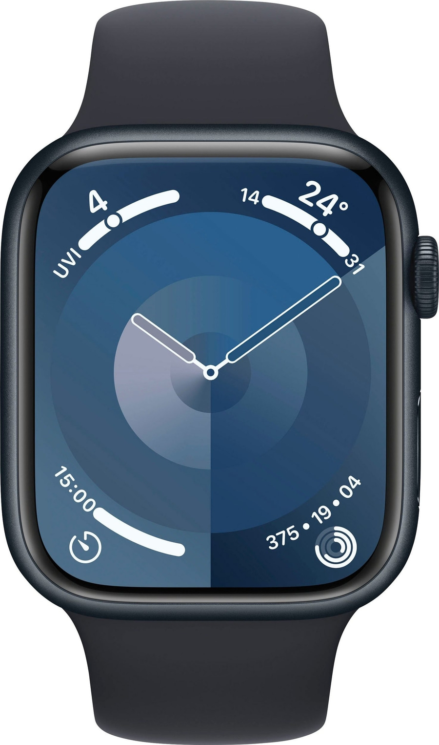 APPLE Watch S9 GPS + Cell 45mm Alugehäuse Sportband Mitternacht MRMC3QF/A B-Ware
