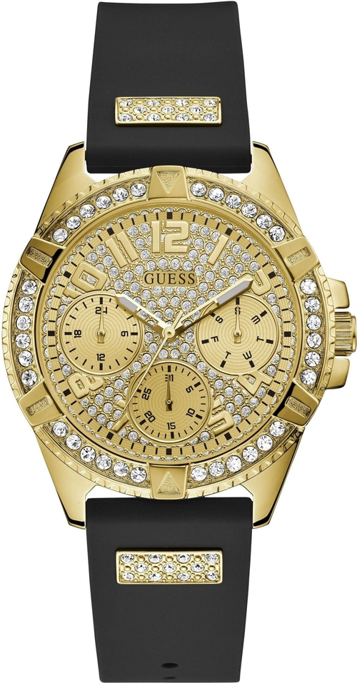 GUESS Damen Armbanduhr Multifunktionsuhr LADY FRONTIER, W1160L1 Damenuhr Uhr