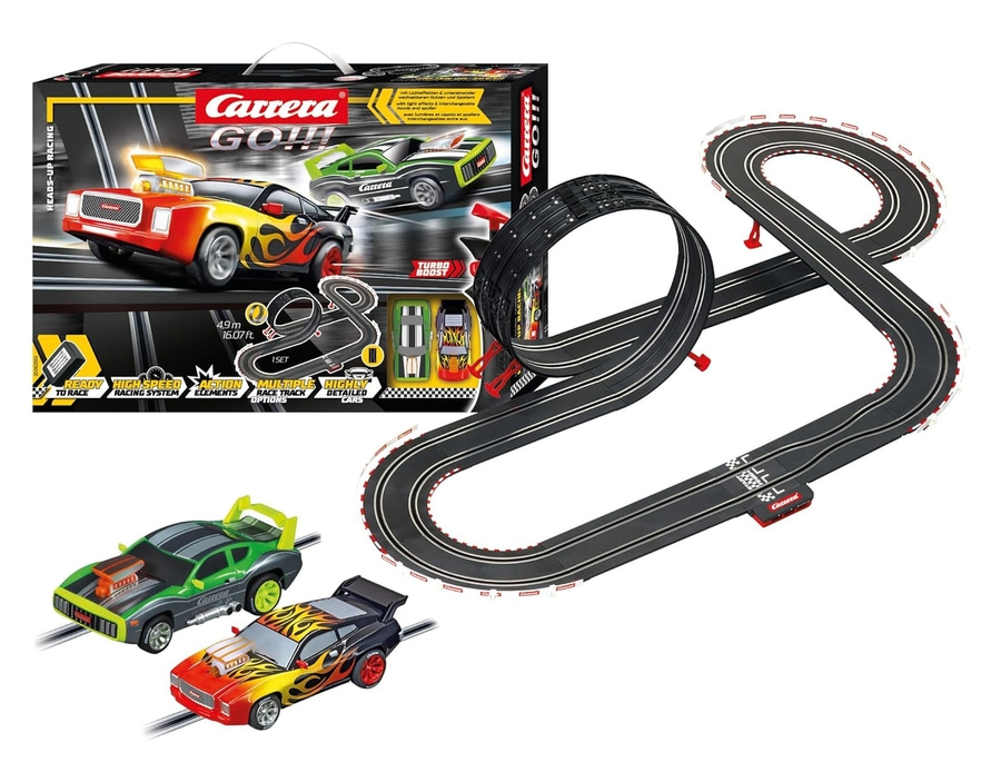 CARRERA Go Heads-Up-Racing Rennbahn Set Looping Slotcars Autorennen ab 6. NEU