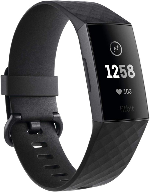 FITBIT Charge 3 Aktivitätstracker Gr. L/G Smartwatch Schlaftracker HF BT schwarz