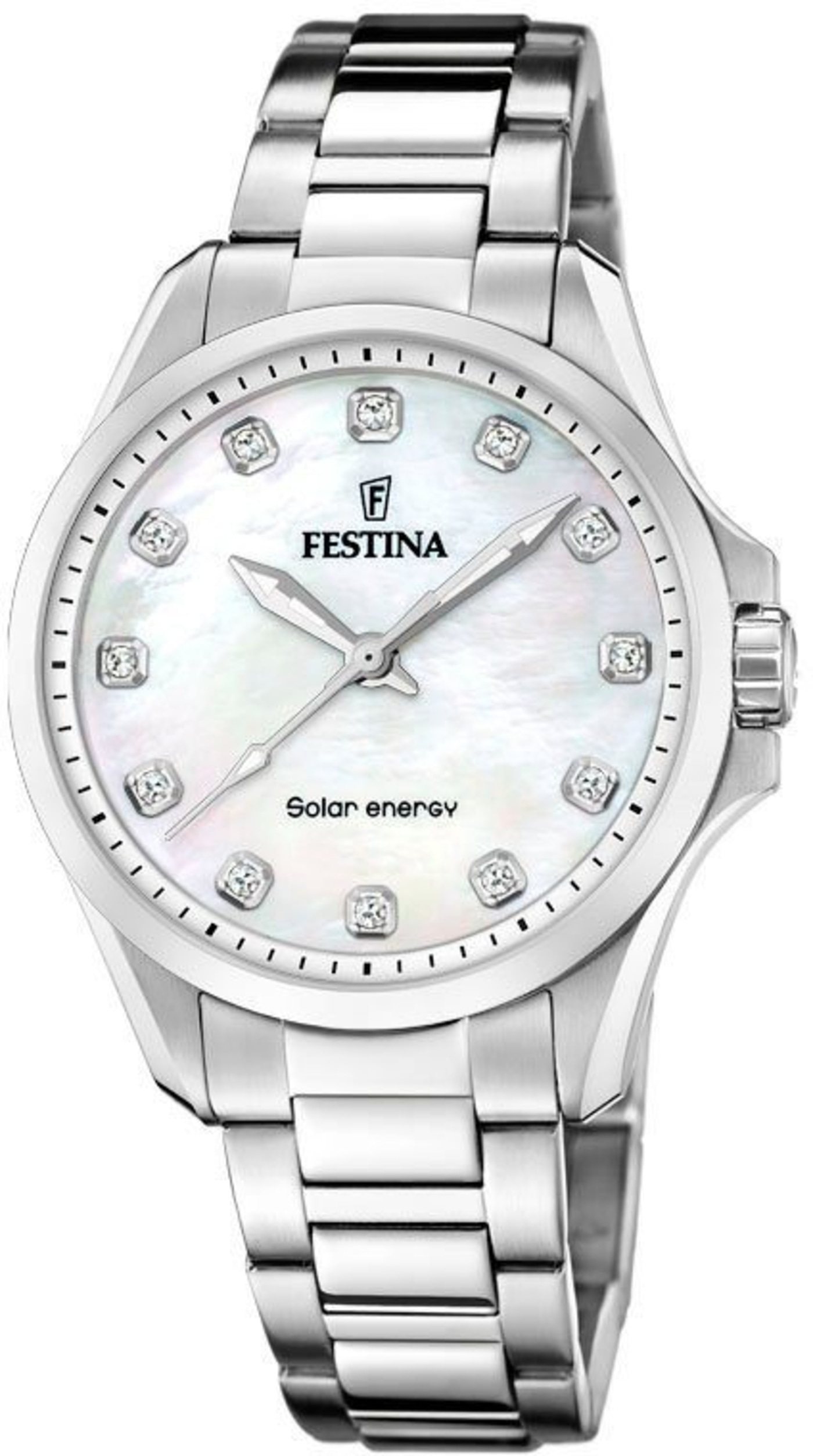 FESTINA Armbanduhr Damen F20654/1 Solar Energy Solaruhr Edelstahl 34mm B-WARE