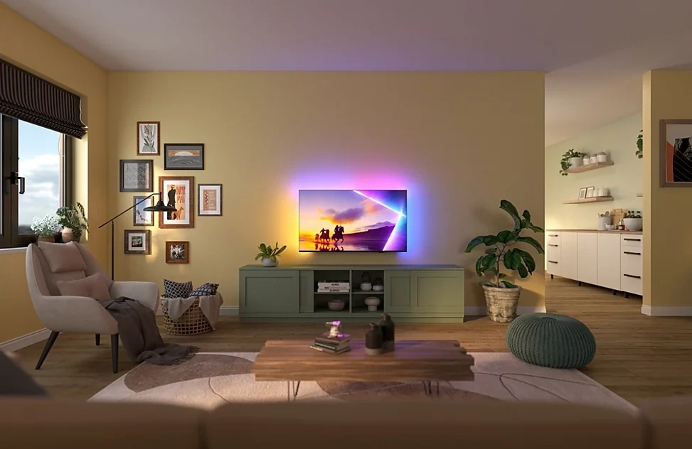 PHILIPS Ambilight Fernseher 85 Zoll 4K Ultra HD LED Smart TV 85PUS8500/12