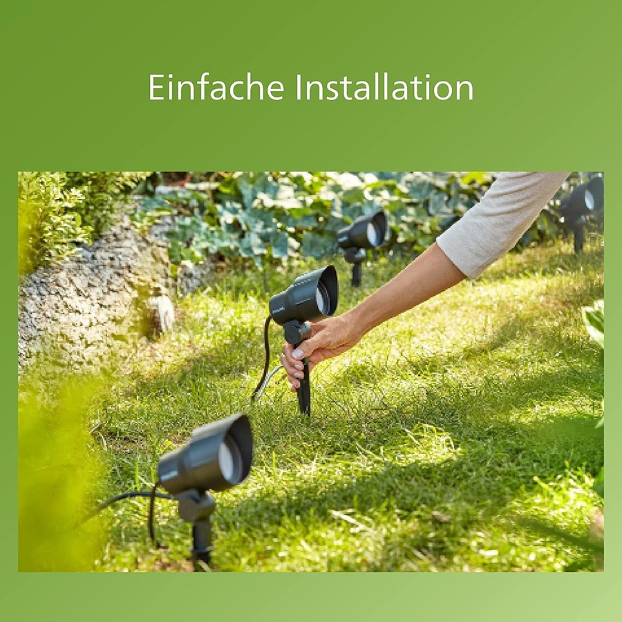 PHILIPS Außenspots 3er Starter Set Niedervolt Outdoor LED Beleuchtung NEU