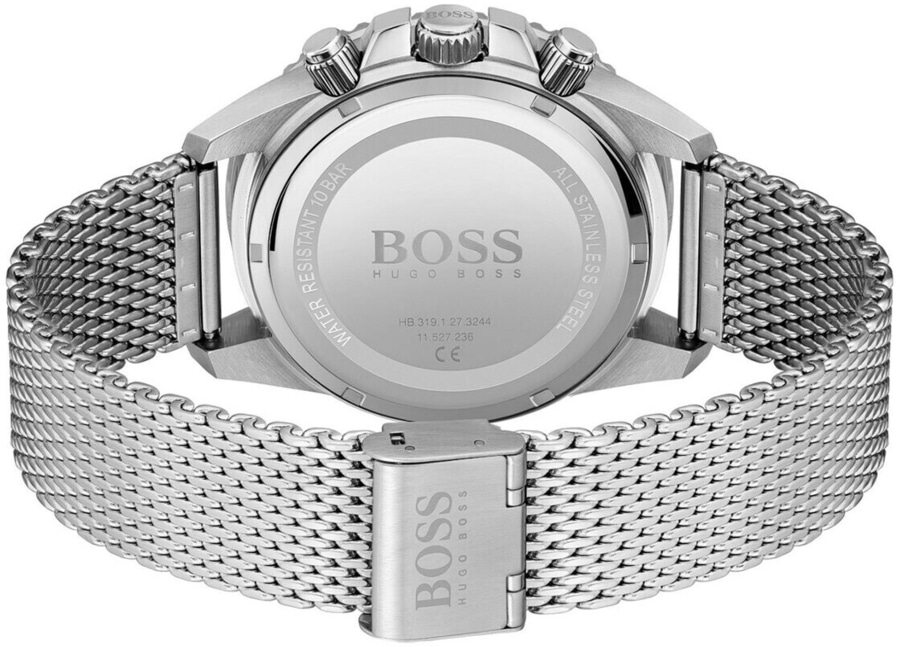 BOSS 1513905 Herrenchronograph Edelstahl 46 mm Quarz Grün/Silber