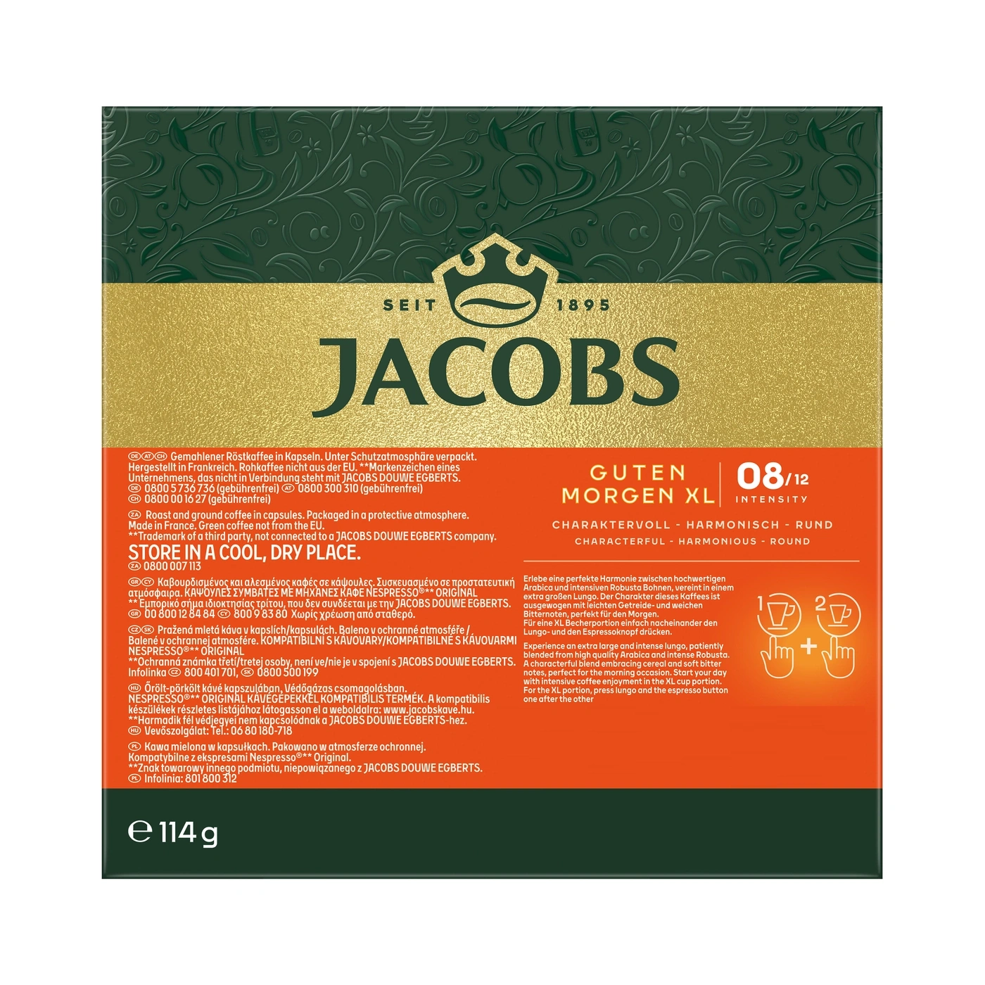 Jacobs Kaffee Kapseln für ein intensives Kaffee-Erlebnis.