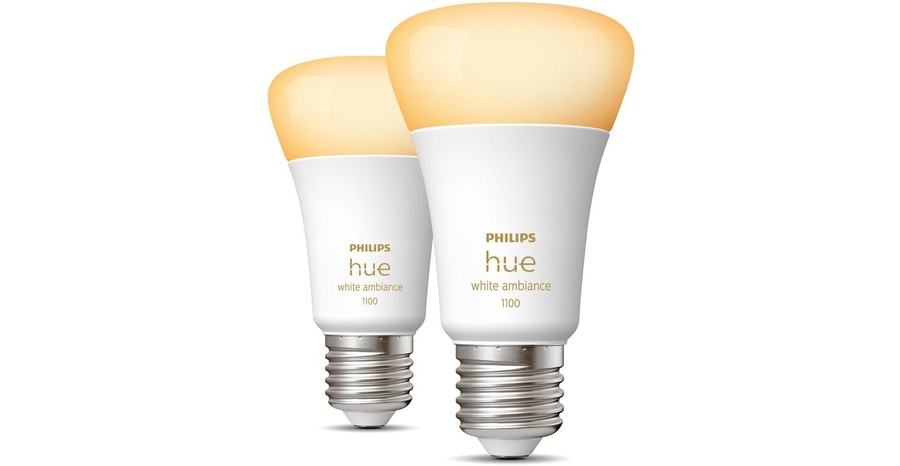 Philips White Ambiance E27/8W 1100lm Doppelpack Smarte Glühbirnen dimmbar B-WARE