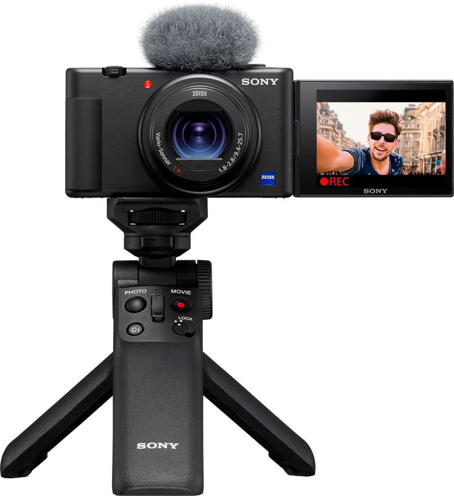 SONY ZV-1 Vlog Kamera mit GP-VPT2BT 20,1 MP 4K Video Touchscreen NEU