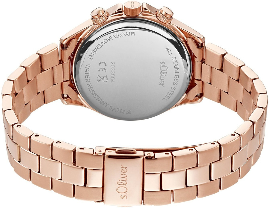 s.Oliver Multifunktionsuhr 2033554 Damenarmbanduhr 34 nn Edelstahl B-WARE