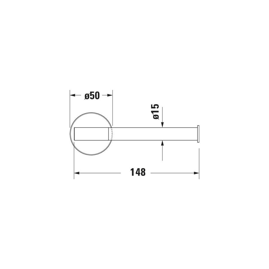 DURAVIT Starck T Toilettenpapierhalter Papierrollenhalter WC Papierspender Chrom