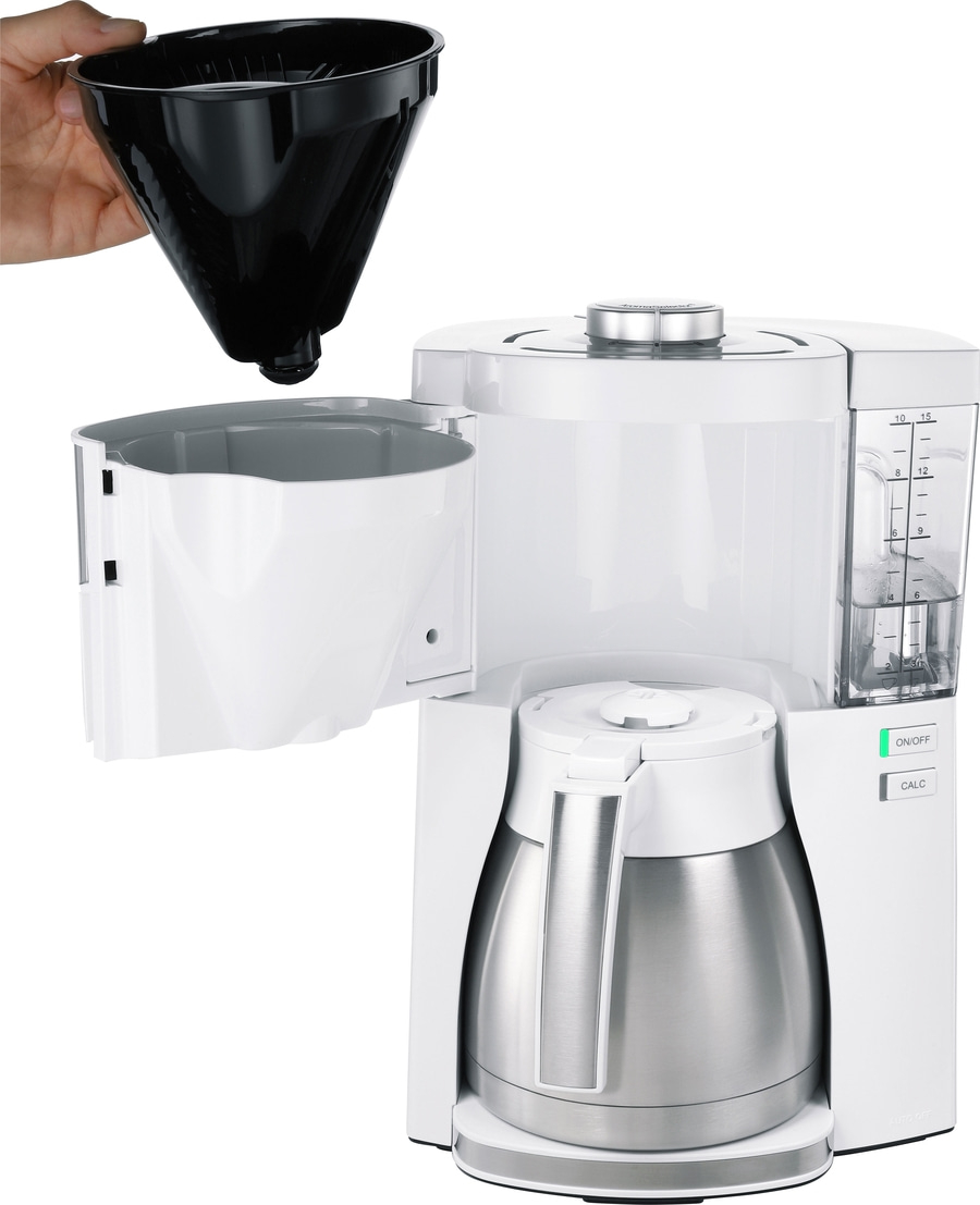 MELITTA Filterkaffeemaschine Look Therm Perfection 102515 Warmhaltefunktion Weiß