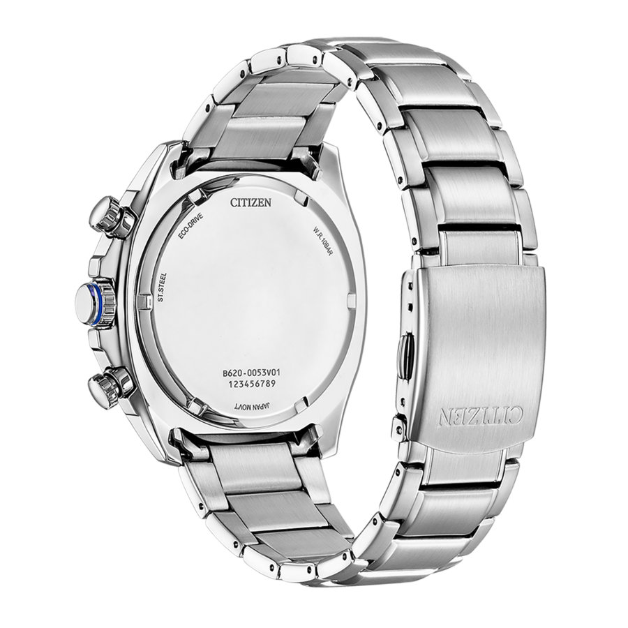 CITIZEN Herren Armbanduhr CA4560-81L Eco-Drive Chronograph Edelstahl 44mm B-Ware