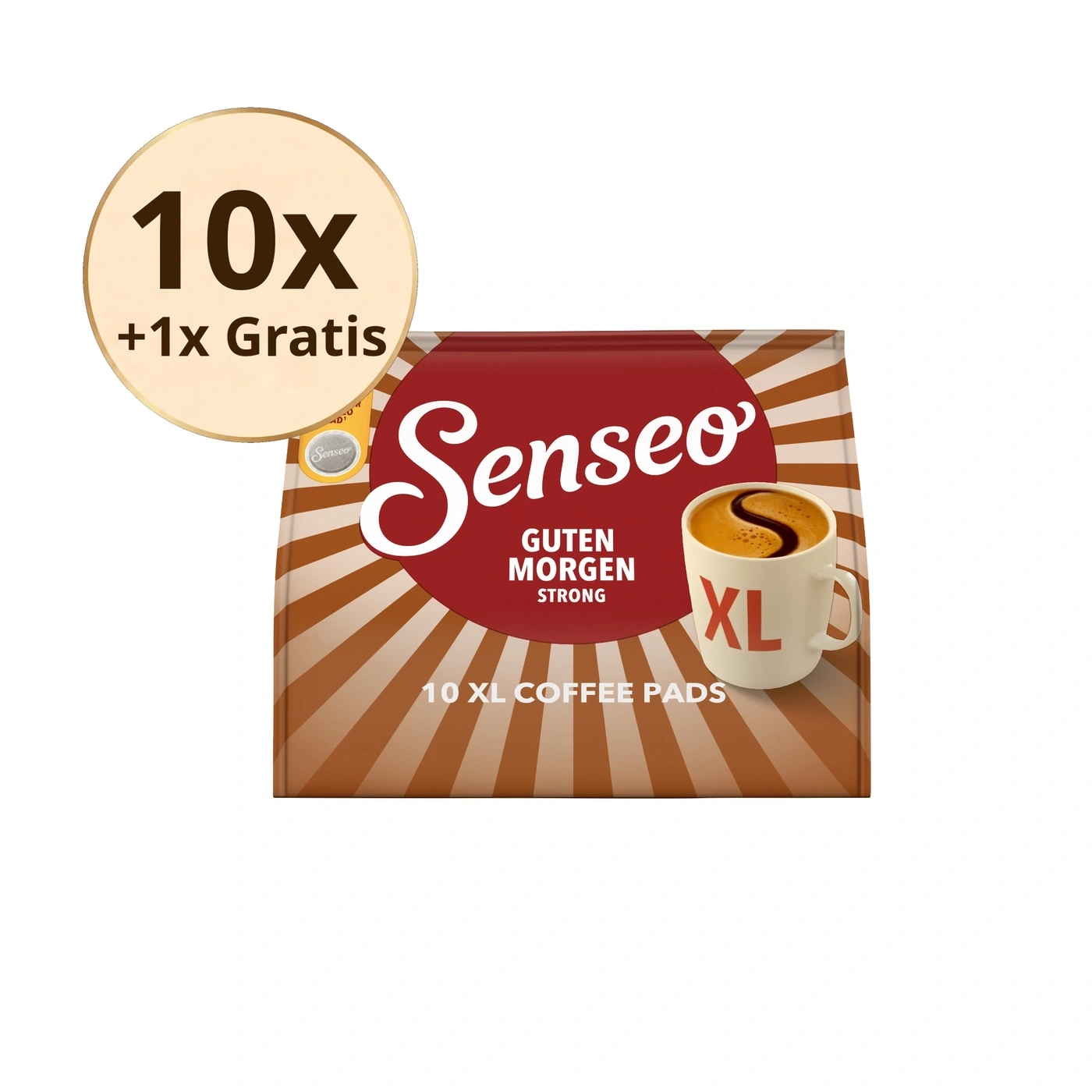 Senseo Guten Morgen Strong Kaffee Pads XL 
10 Stück + 1 Gratis