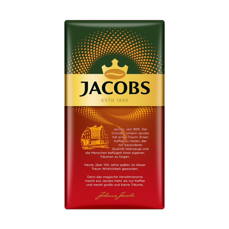 JACOBS Filterkaffee Meisterröstung 6 x 500 g Kaffee gemahlen + 1 Becher + 1 Dose