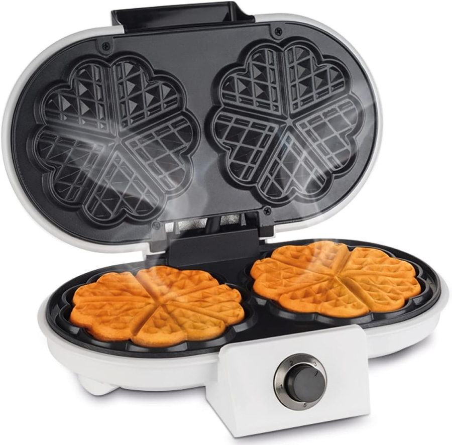 KORONA 2-in-1-Kombi-Waffeleisen 41020 Doppelwaffeleisen 1200 Watt 2x 13cm NEU