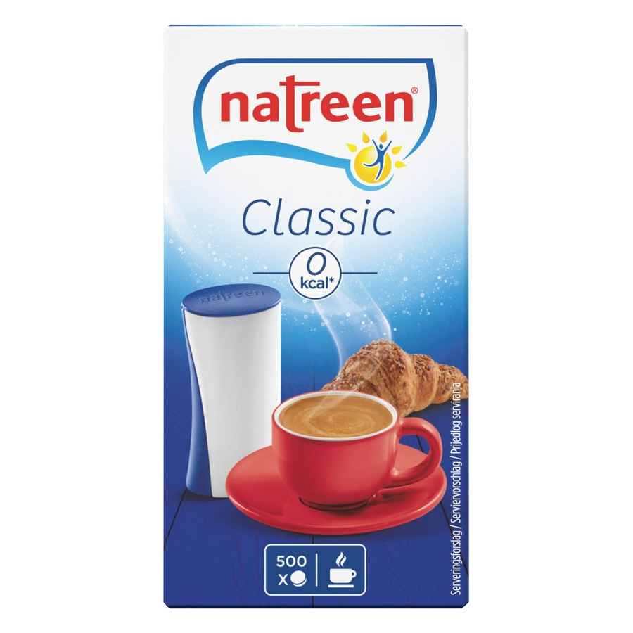 Natreen Classic, 0 kcal, Kaffee, Croissant, 500 Stück, Serviervorschlag, Prijedlog serviranja