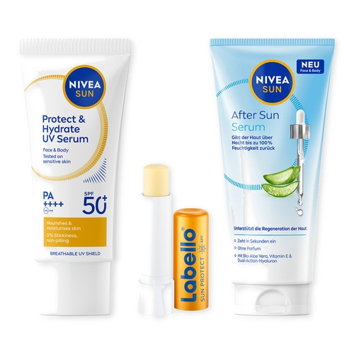 Nivea Sun Sonnenschutz und Labello Lippenpflege