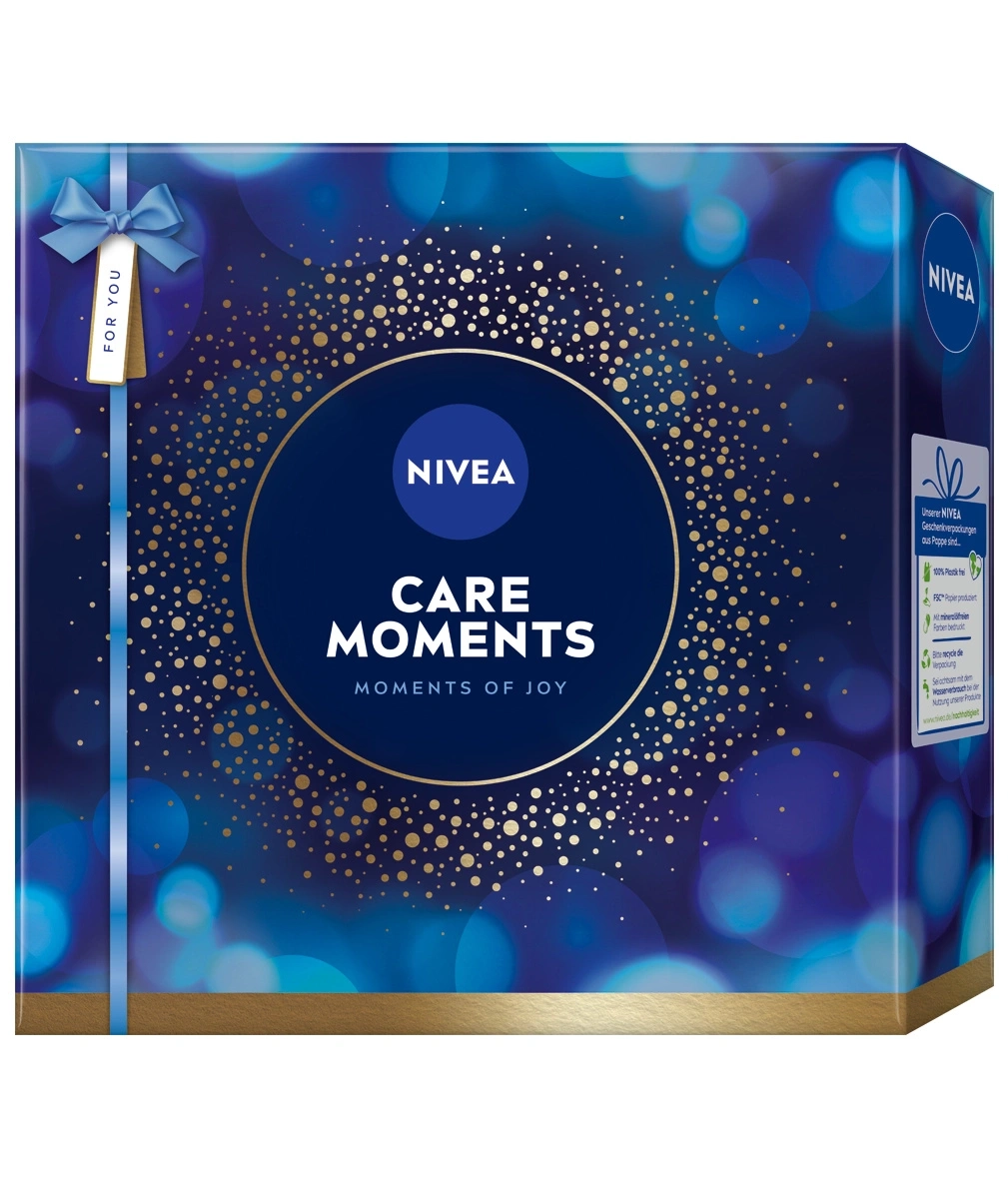Nivea Geschenkbox Care Moments, mit Schleife und Dekoration
