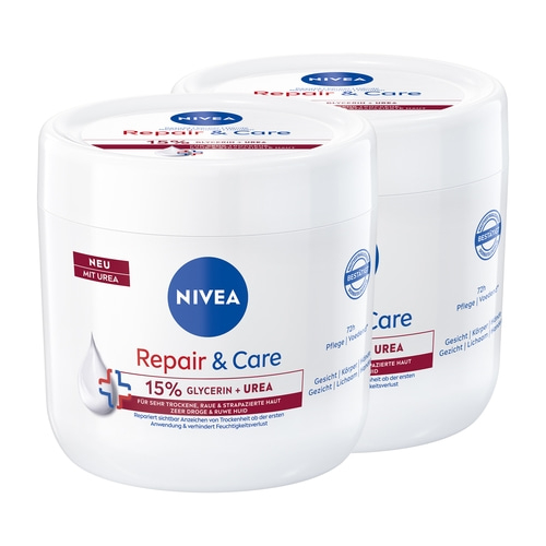 Nivea Repair & Care Creme für trockene Haut mit Urea und Glycerin