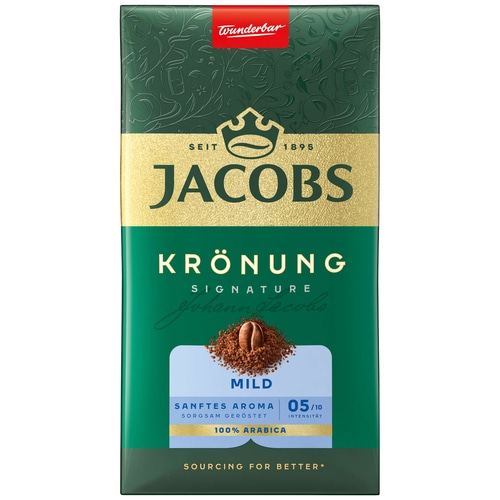 JACOBS Filterkaffee Krönung Mild Pulver-Kaffee Röstkaffee gemahlen 12 x 500g