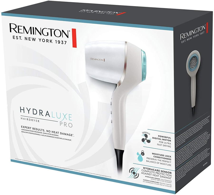 REMINGTON Haartrockner Hydraluxe PRO EC9001 Digital-Motor Ionen 160km/h 2200W