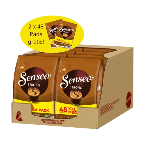 SENSEO Pads Strong Senseopads stark 10 x 48 Getränke Kaffeepads + 2 x 48 gratis!