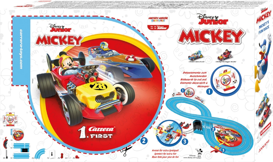 Carrera First Mickey Mouse Fun Race Rennbahn Spielzeug