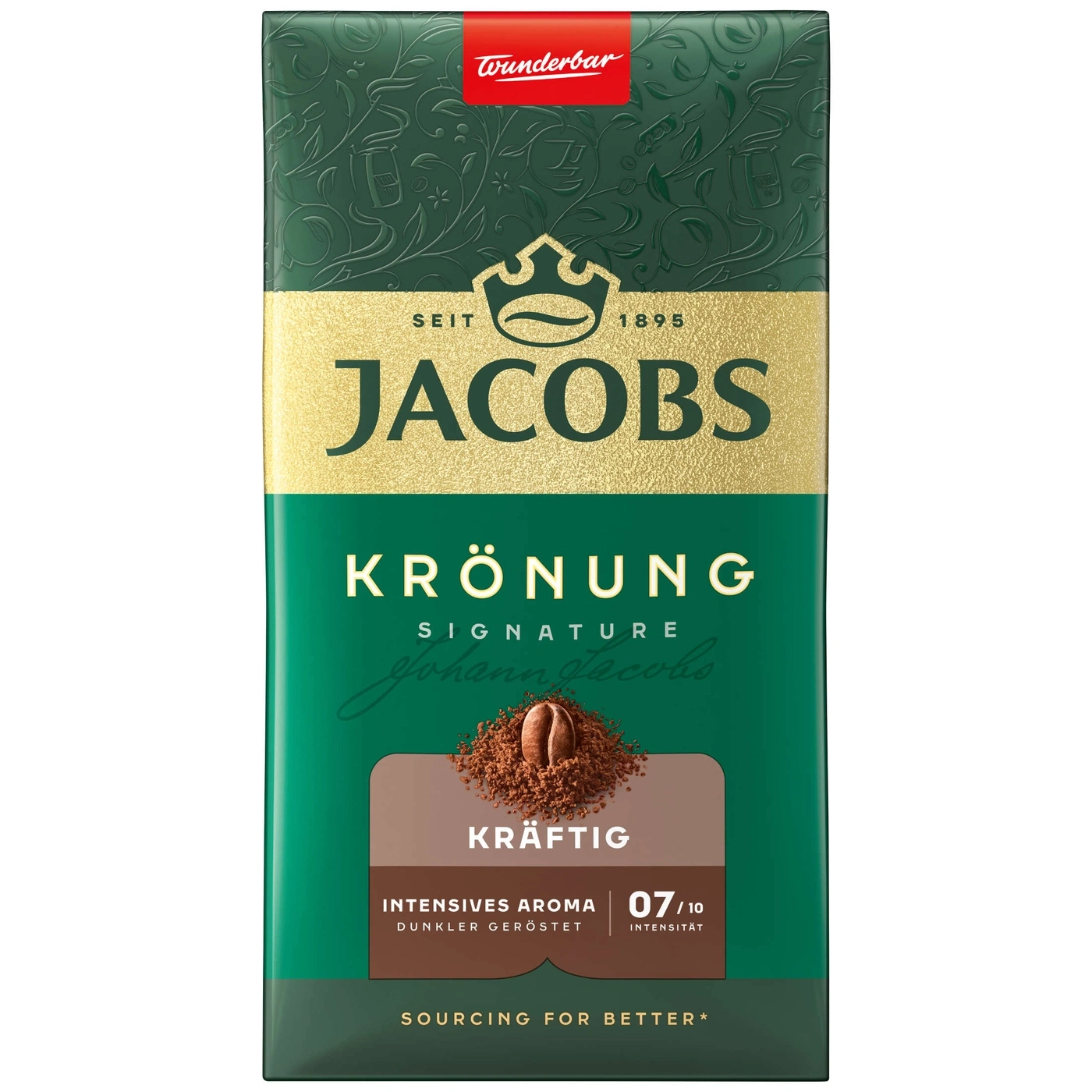 JACOBS Filterkaffee Krönung Kräftig Pulver-Kaffee Röstkaffee gemahlen 12 x 500 g
