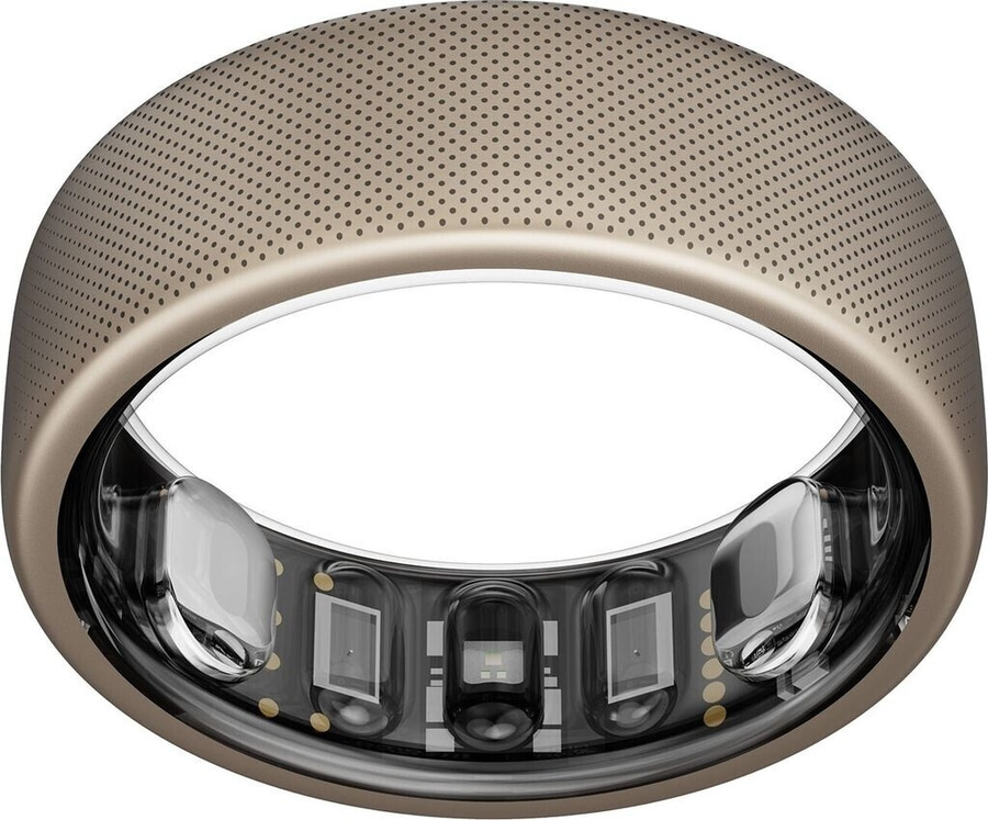 AMAZFIT Fitness-Tracker Helio Ring Größe 12 Smart Ring Titanium B-WARE