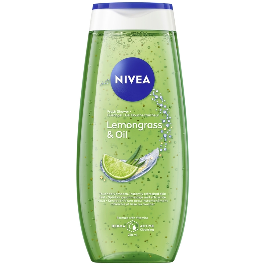 Nivea Lemongrass & Oil Duschgel mit Limettenscheibe und Kräutern