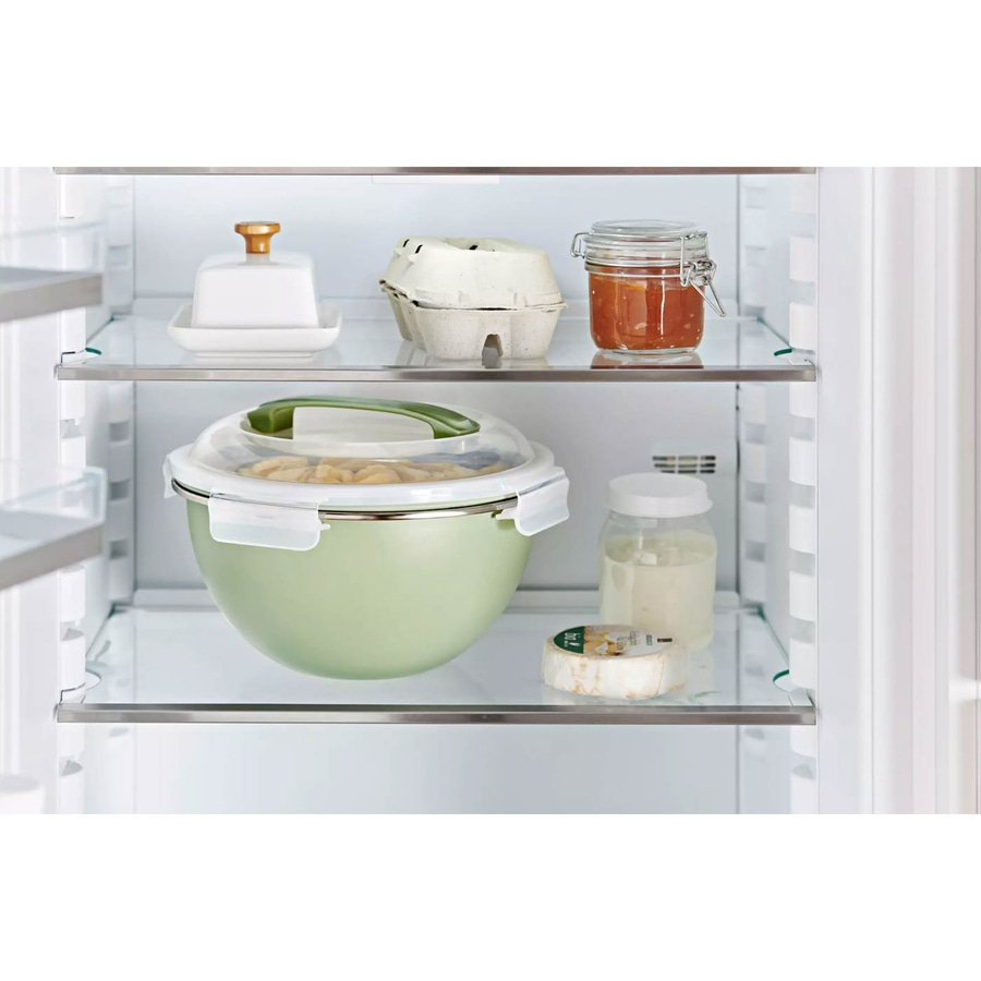 BETTY BOSSI Edelstahlschüssel mit Transportdeckel Rührschüssel Salat Ø 27 cm