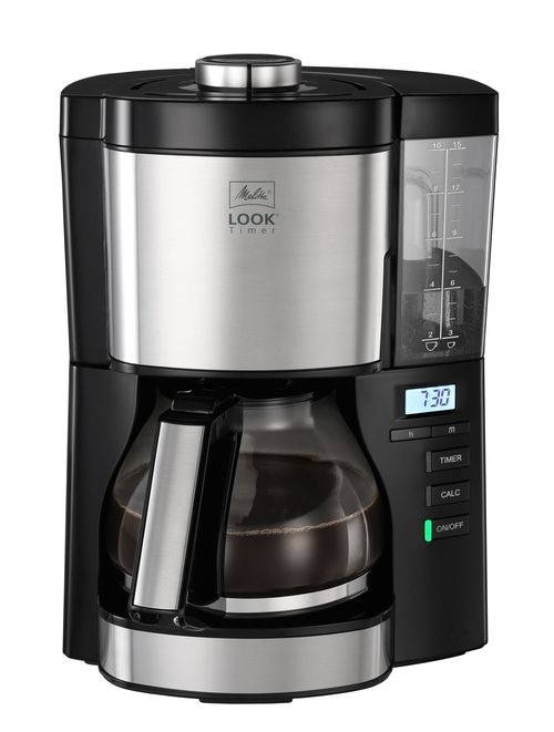 MELITTA Filterkaffeemaschine Look Timer 1025-08 Warmhaltefunktion Schwarz