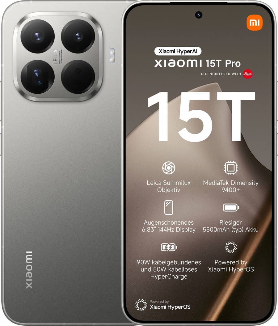 Xiaomi 15T Pro mit Leica Objektiv und grossem Akku