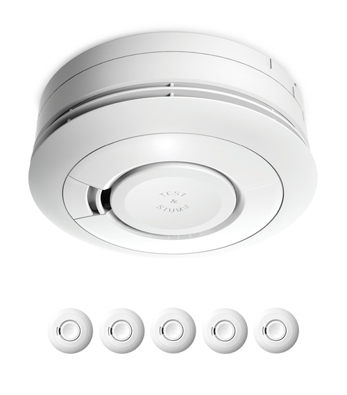 5x Ei Electronics Ei650 Rauchwarnmelder Rauchmelder mit 10 Jahres Batterie NEU Stand-Alone-Gerät - Testsieger Stiftung Warentest
