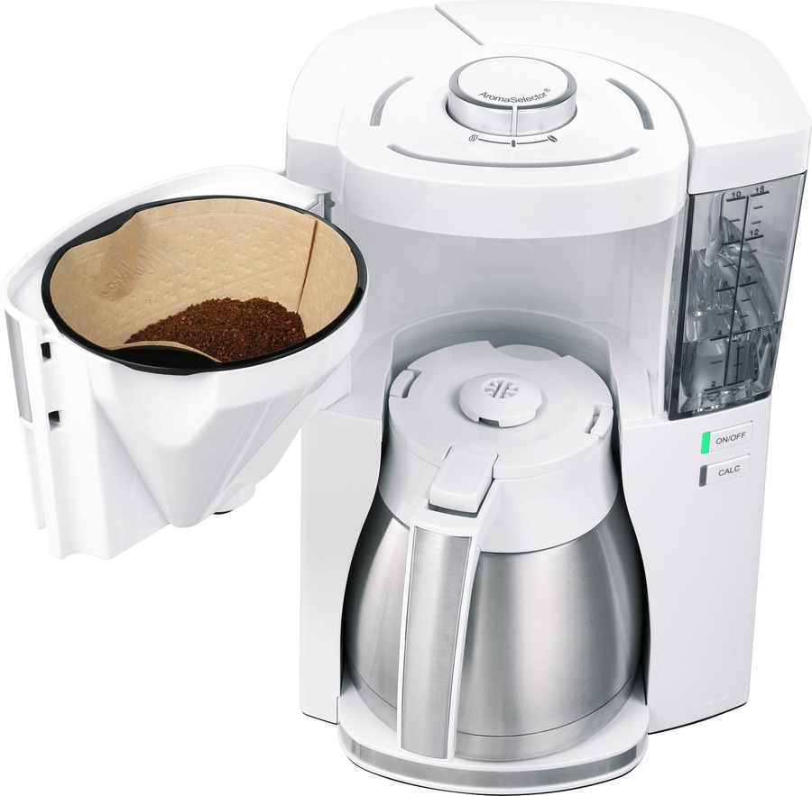 MELITTA Filterkaffeemaschine Look Therm Perfection 102515 Warmhaltefunktion Weiß