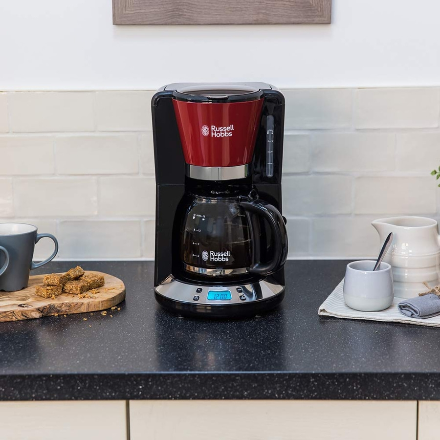 RUSSELL HOBBS Kaffeemaschine Colours Plus+ Flame Red 24031-56 10 Tassen 1100 W