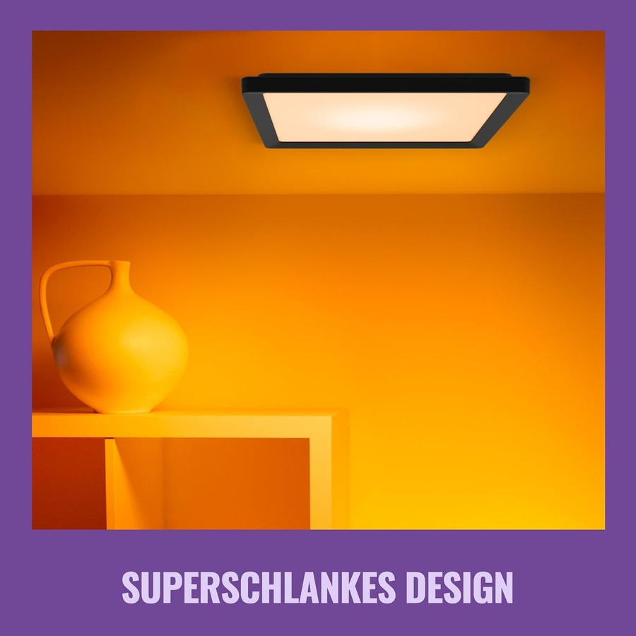 WiZ intelligente Deckenleuchte 29,5x29,5 cm Appsteuerung Smart LED Lampe NEU