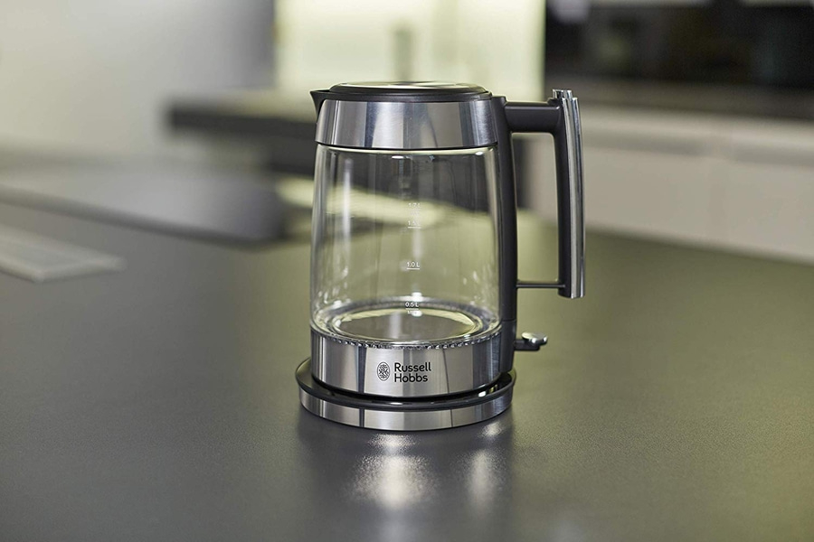 RUSSELL HOBBS Glas-Wasserkocher Elegance 23830-70 Edelstahl poliert 1,7L 2200W