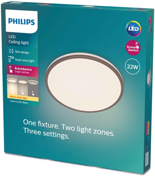 PHILIPS LED Deckenleuchte Ozziet SceneSwitch Deckenlampe 2300lm dimmbar NEU
