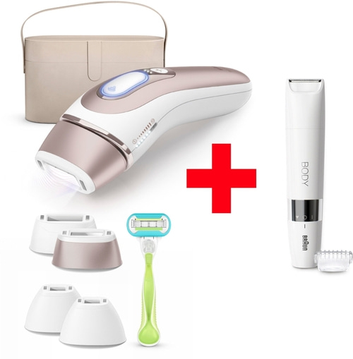 BRAUN Smart IPL Skin i·expert PL7387 Haarentfernungsgerät + Body Trimmer B-WARE