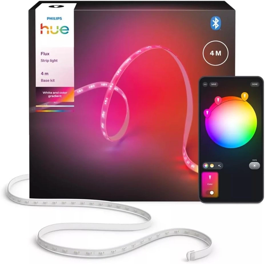 Philips Hue Streifenlicht mit Farbverlauf und App-Steuerung